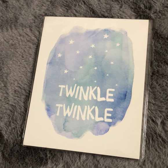 🆕Art Print | Amy Hall  | 8x10 Frame Insert | Twinkle Baby Room | Star Print - Picture 3 of 6